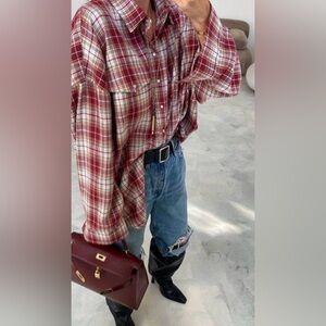 Nostalgia Red and Black Plaid Shirt